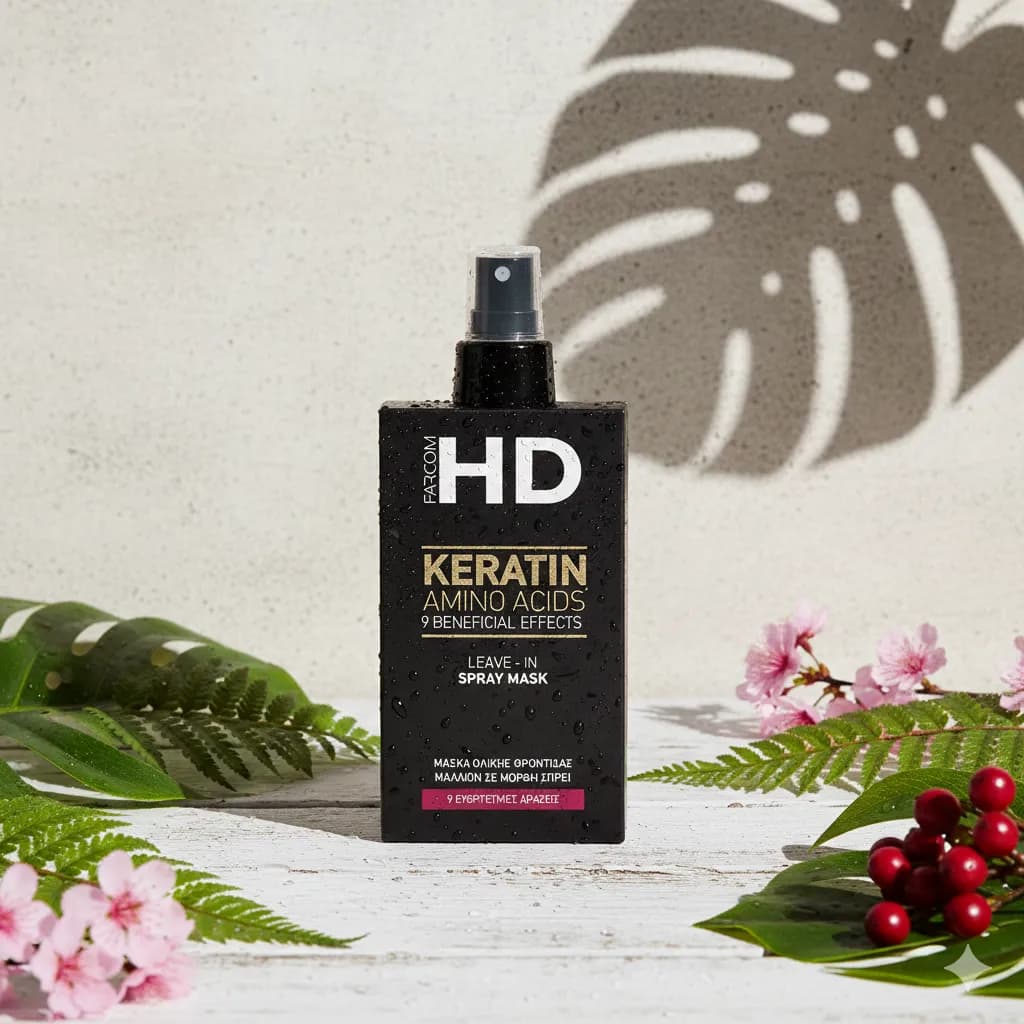 Маска-спрей несмываемая 9в1 Farcom HD Spray Mask Leave-in, 150 мл