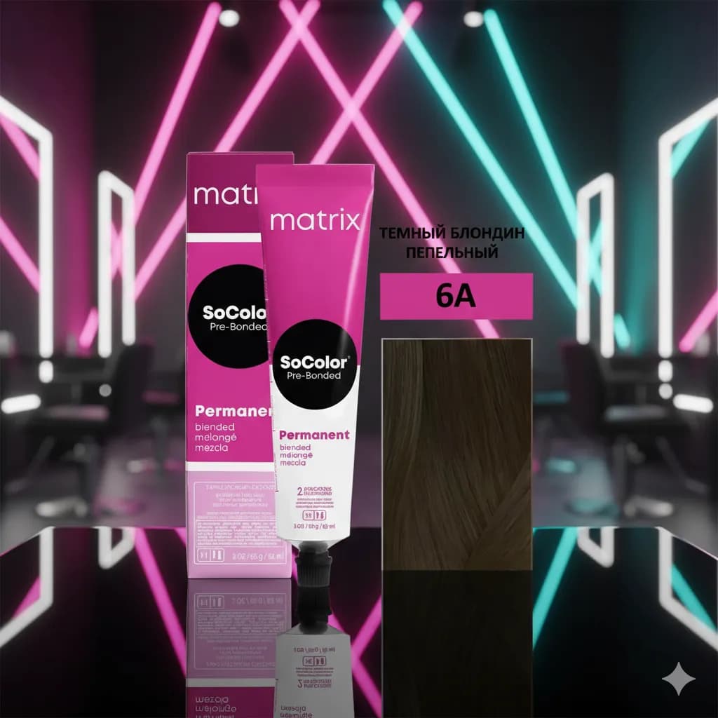 MATRIX SoColor Permanent 6A крем-краска 90 мл