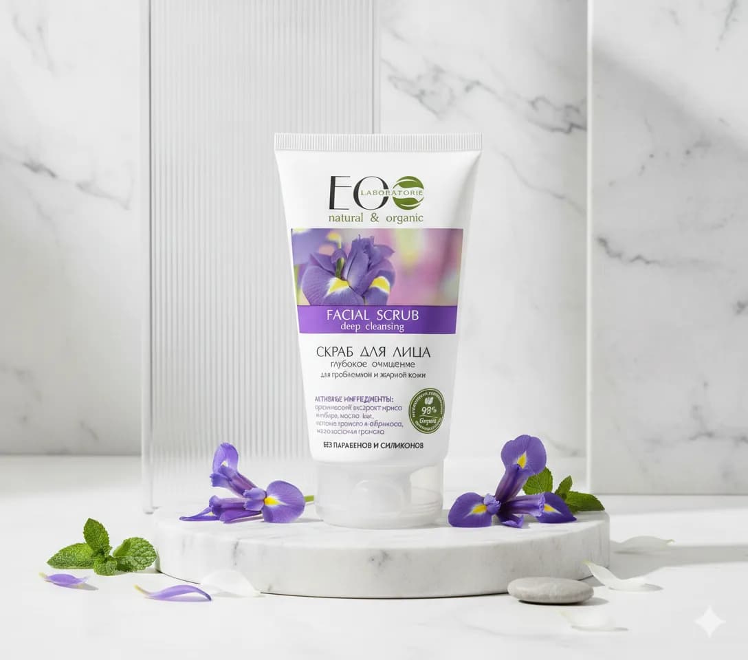 EO Laboratorie скраб Natural Organic Глубокое очищение 150 мл
