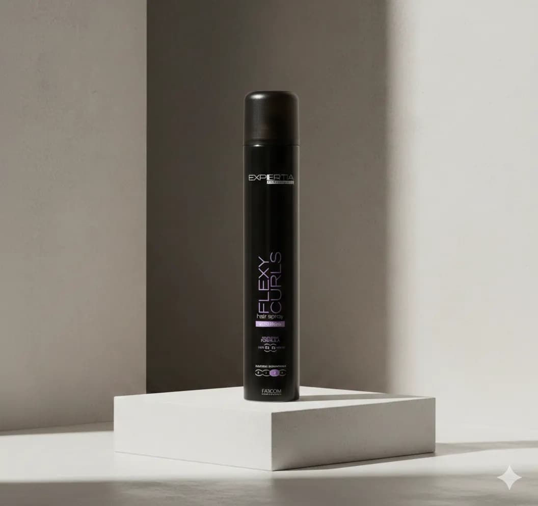 FARCOM Expertia Flexy Curls Hair Spray Elastic Forming лак средняя фиксация 500 мл