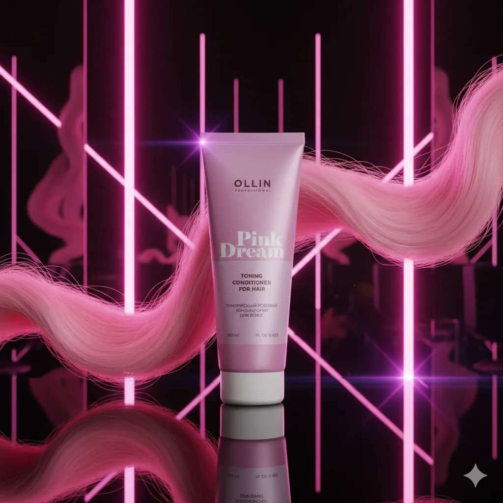 Ollin Professional PINK DREAM Тонирующий розовый кондиционер для волос кондиционер 250 мл