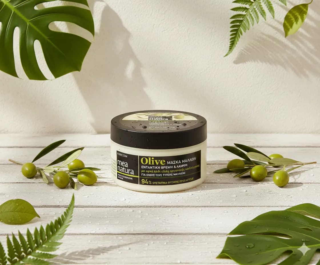Маска для волос Mea Natura Olive Intensive Nourishment & Shine, 250 мл, Farcom
