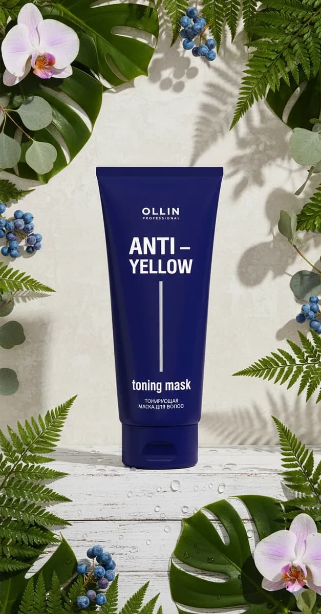 Ollin Professional маска оттеночная Anti Yellow 250 мл