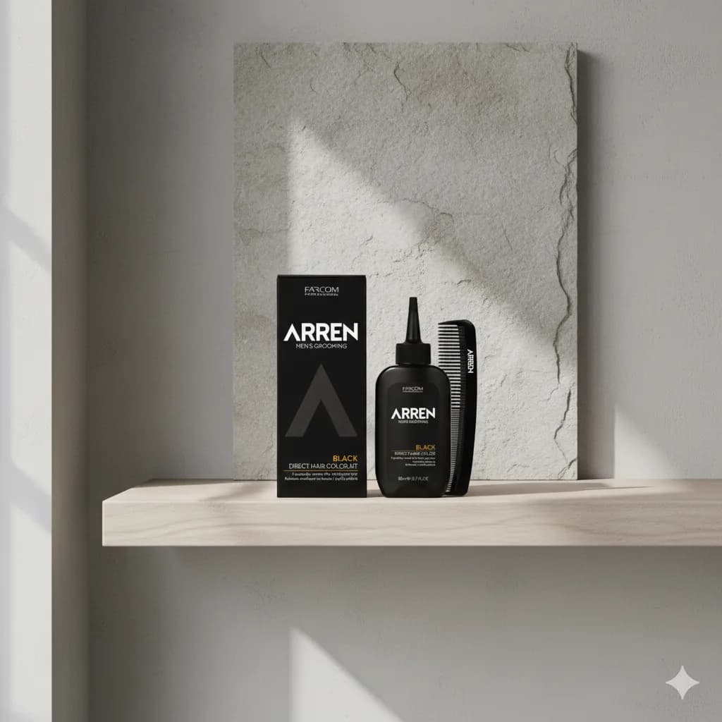 Набор для прямого окрашивания волос Men's Grooming Farcom Arren , черный