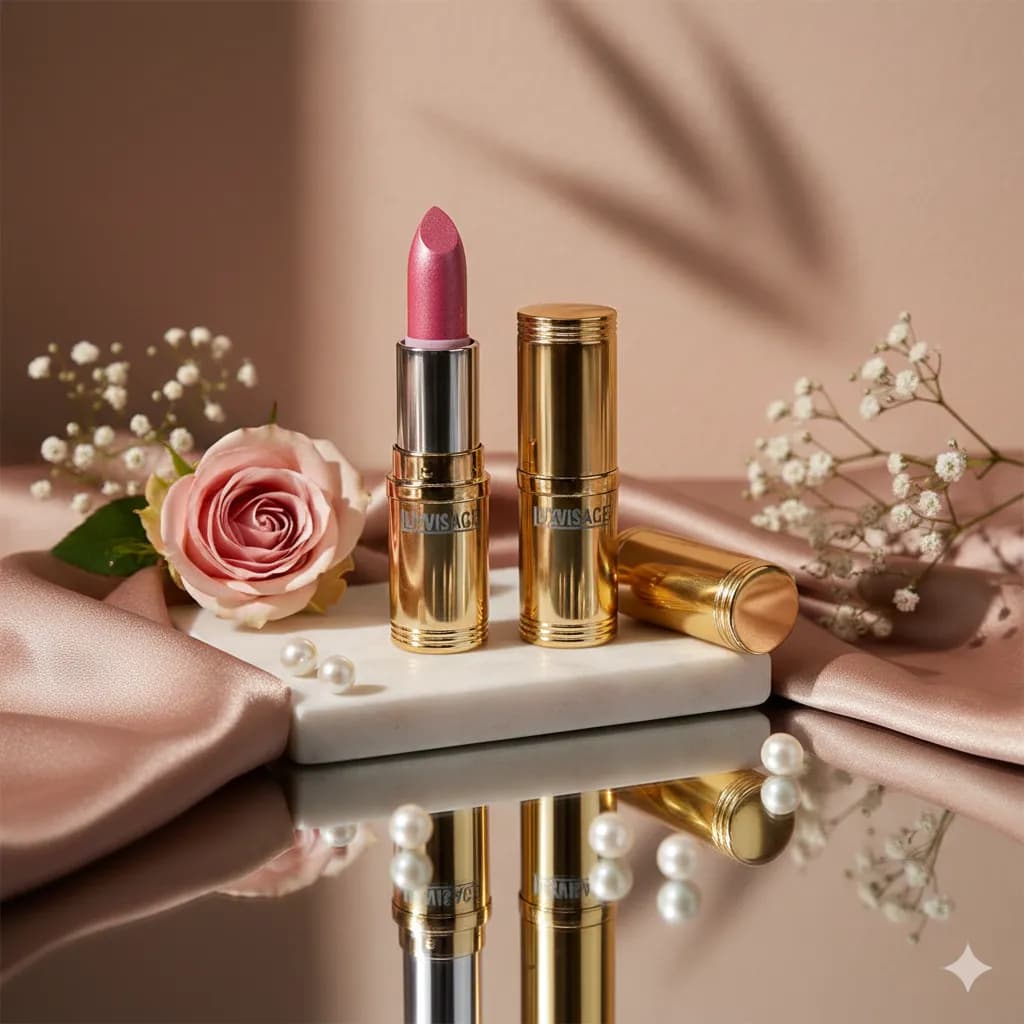 LUXVISAGE Перламутровая помада розовый 62