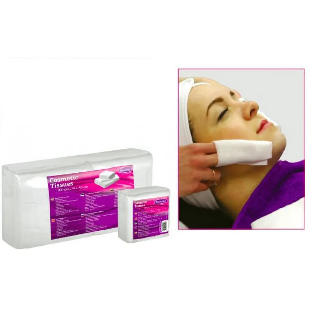 Салфетка космет., 30х30см, спанлейс, 100 шт/уп., Beautyfor