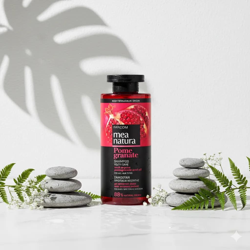 Шампунь MEA NATURA POMEGRANATE, для всех типов волос, 300 мл, Farcom