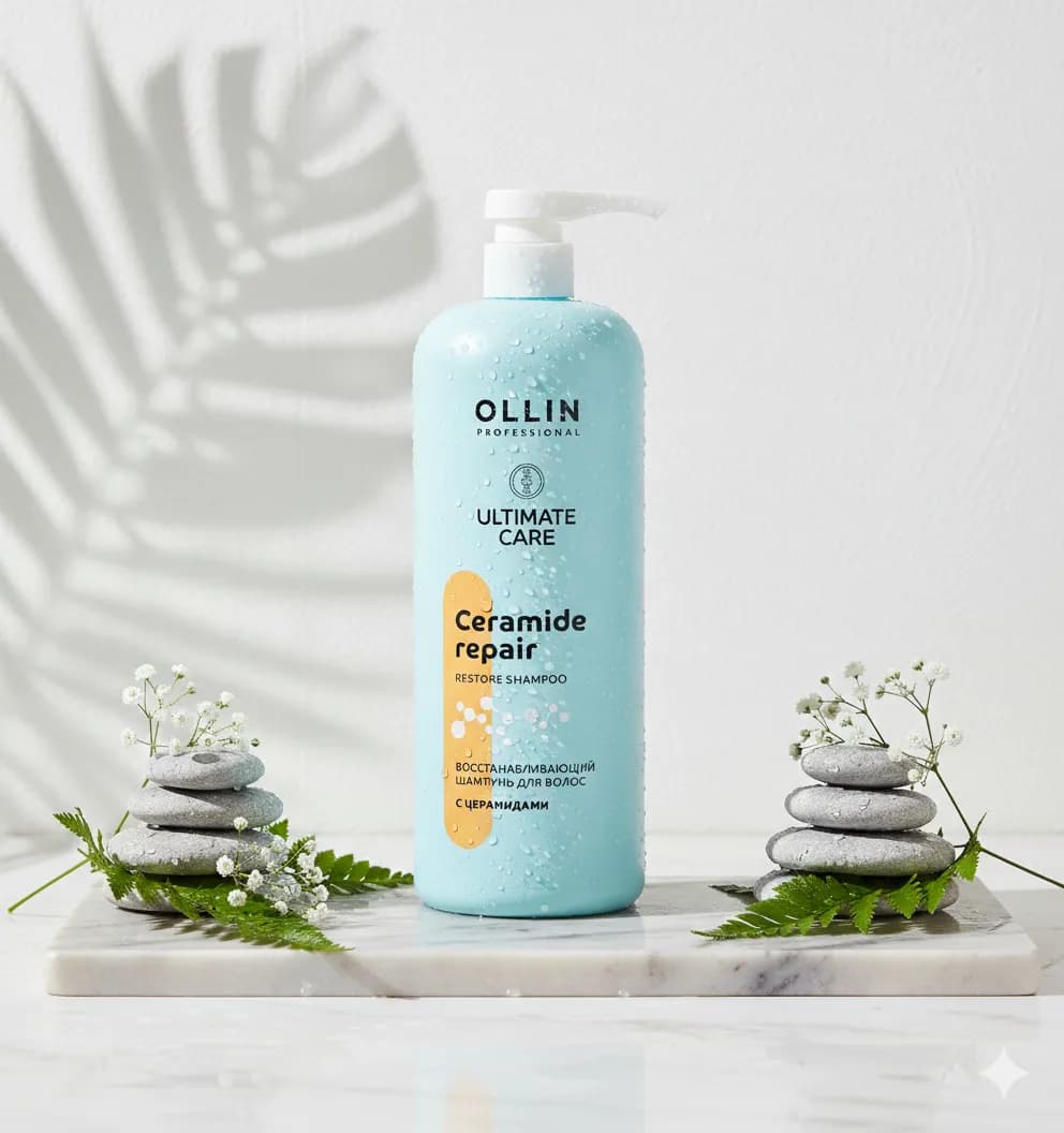 Ollin Professional Ultimate Care Ceramide repair шампунь 1000 мл