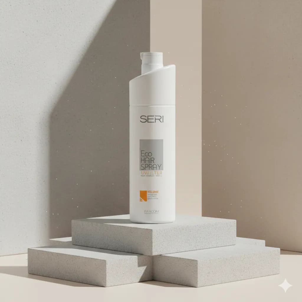 Жидкий лак SERI Eco Hair Spray сильной фиксации 1000 мл. Farcom
