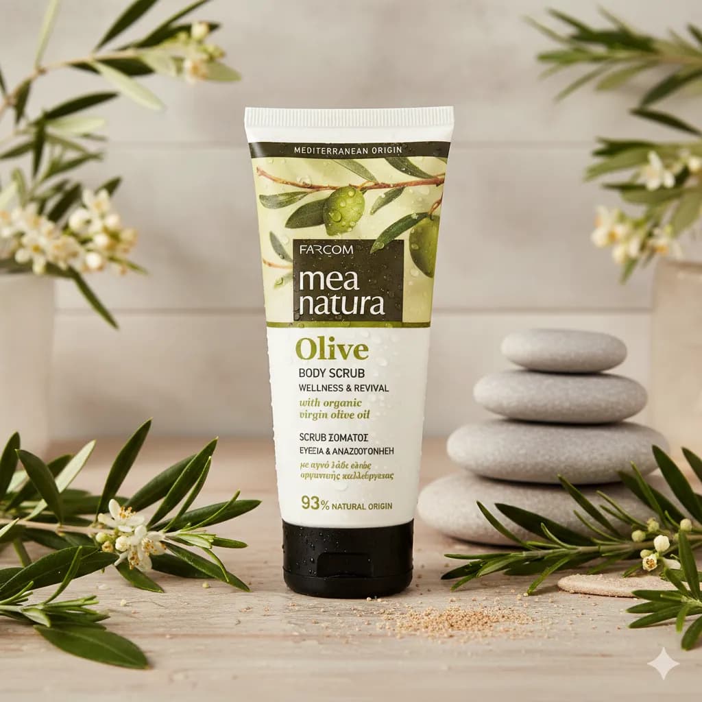 FARCOM скраб Mea Natura Olive для тела 200 мл