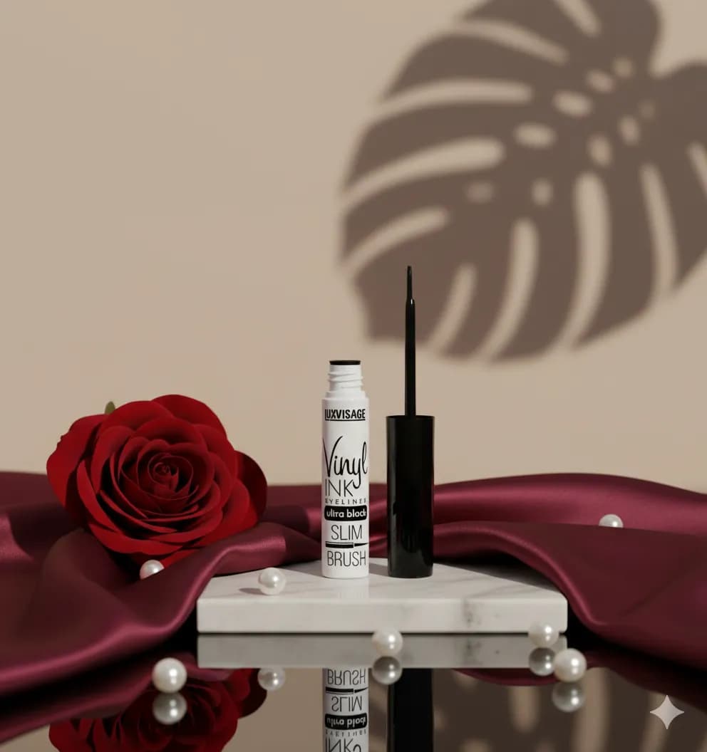 LUXVISAGE Подводка для глаз Vinyl INK ultra black Ультрачерный 4г подводка черный Черный