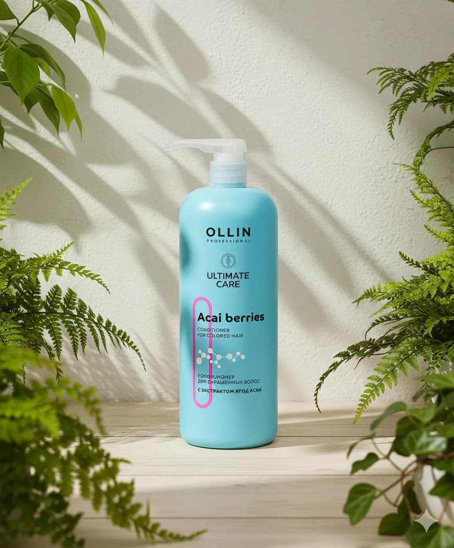 Ollin Professional Ultimate Care Кондиционер для окрашенных волос с экстрактом ягод асаи 1000 мл кондиционер 1000 мл