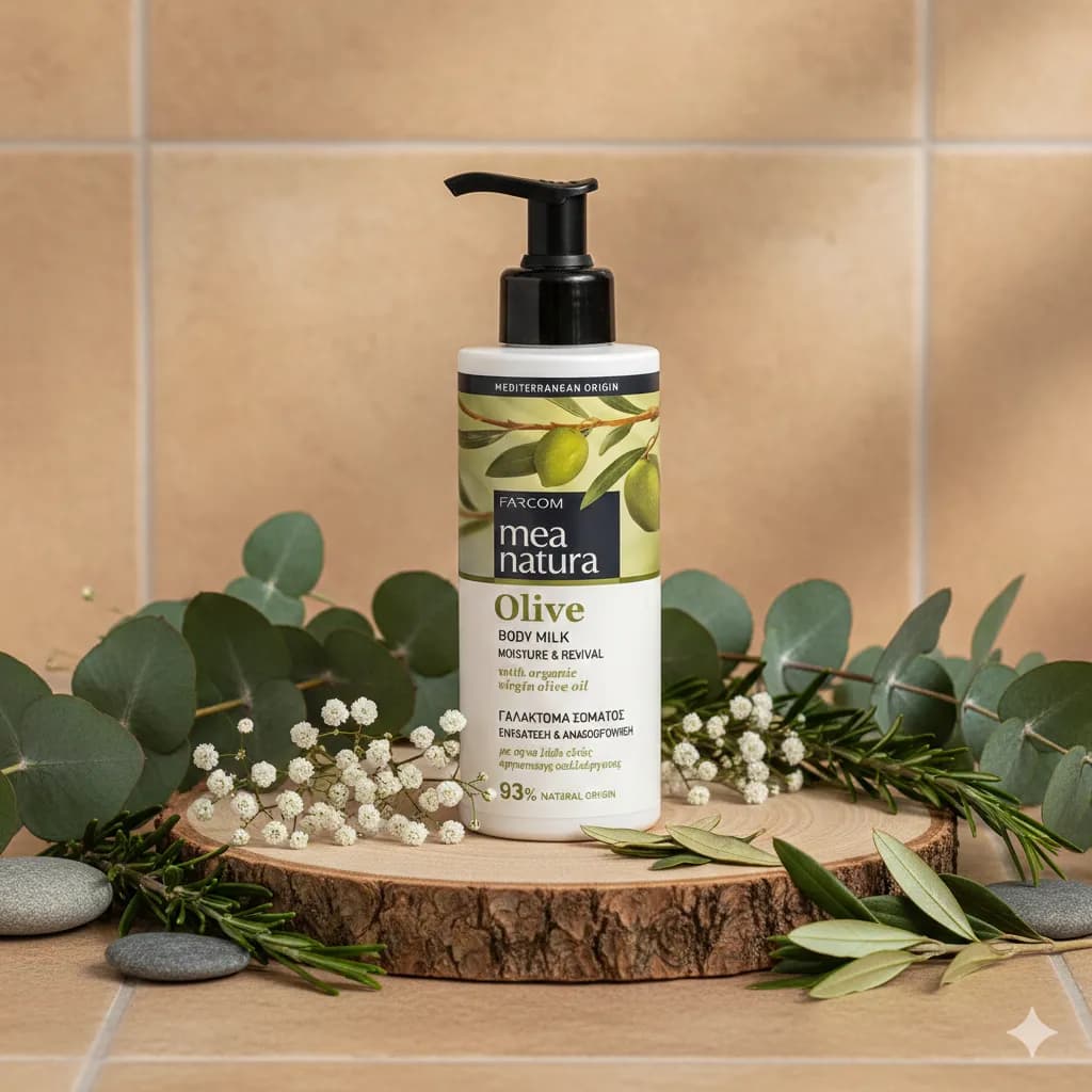 Молочко увлажняющее для тела MEA NATURA OLIVE MOISTURE & REVIVAL 250 мл.Farcom