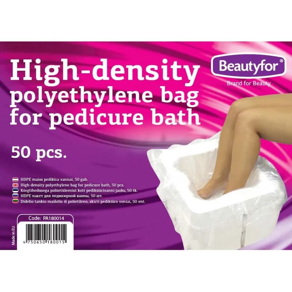 Пакет для педикюрной ванны, полиэтилен, размер 51х51, 50шт/уп, Beautyfor
